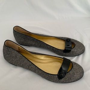 J. Crew Ballet Flats - Tweed + Patent